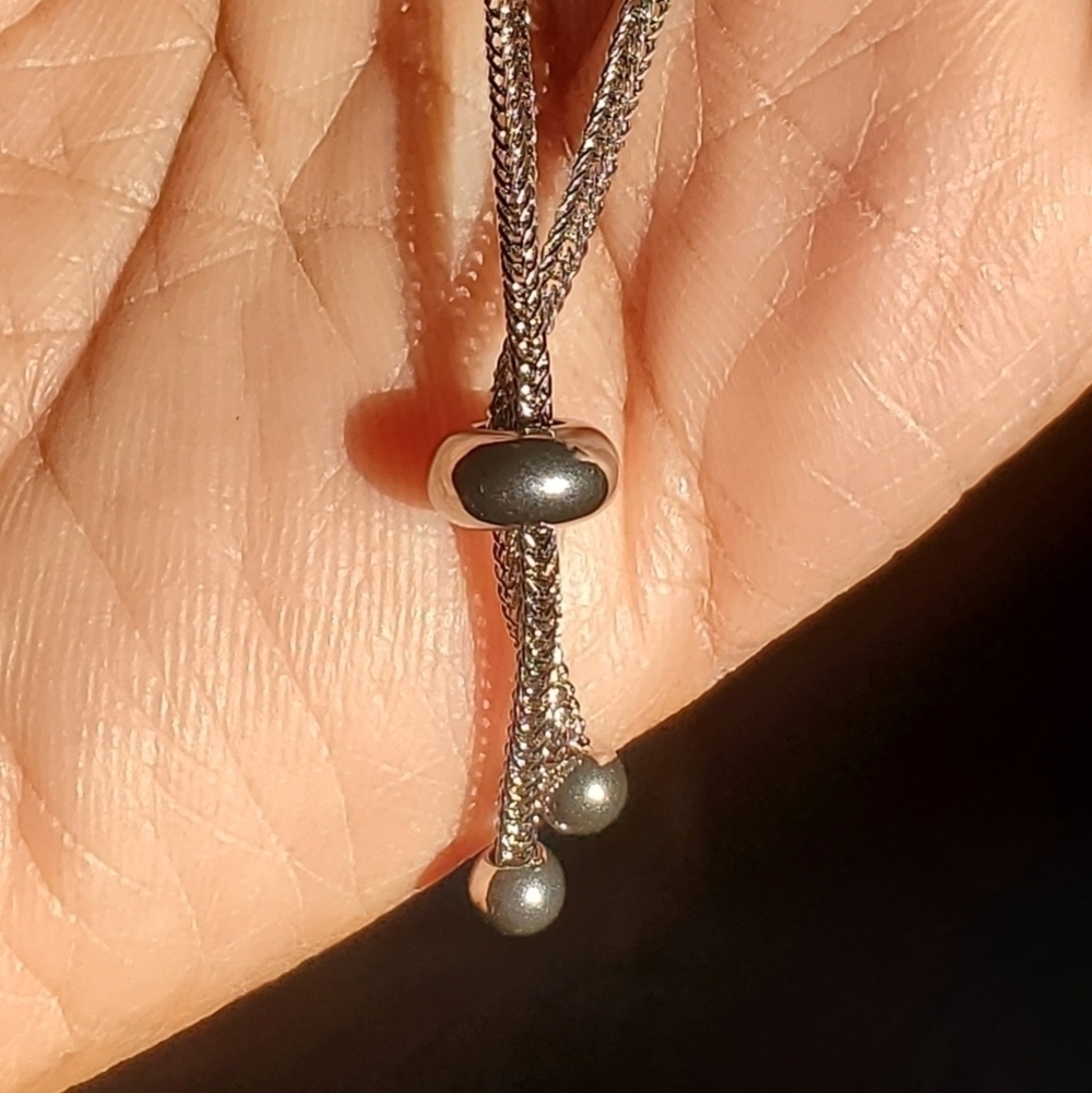 925 SS South African tiger eye heart necklace and stainless steel bracelet - Picture 9 of 10